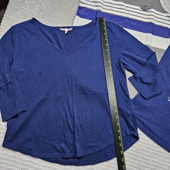 Victorias Secret Shirt Womens Medium Sleeve Less & 3/4 Sleeve Lot Of 3 Tops - Picture 4 of 10